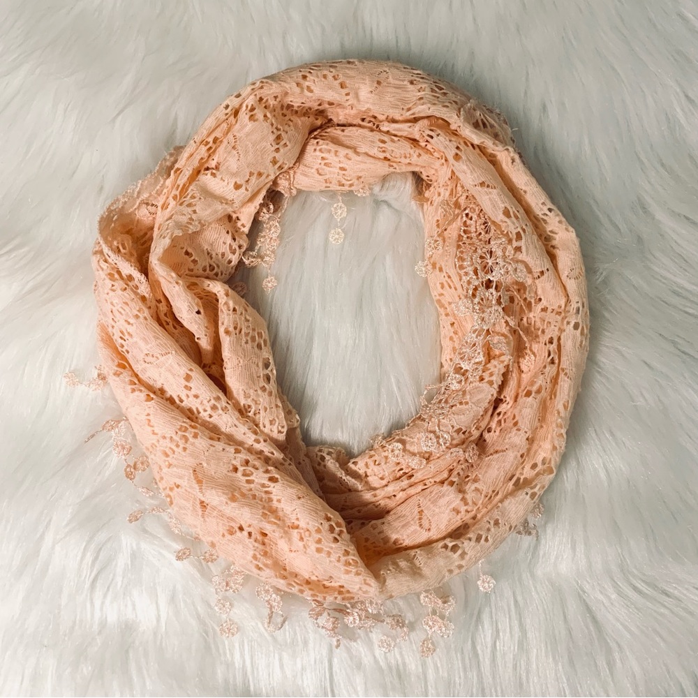 Candies Lace Fringe Scarf